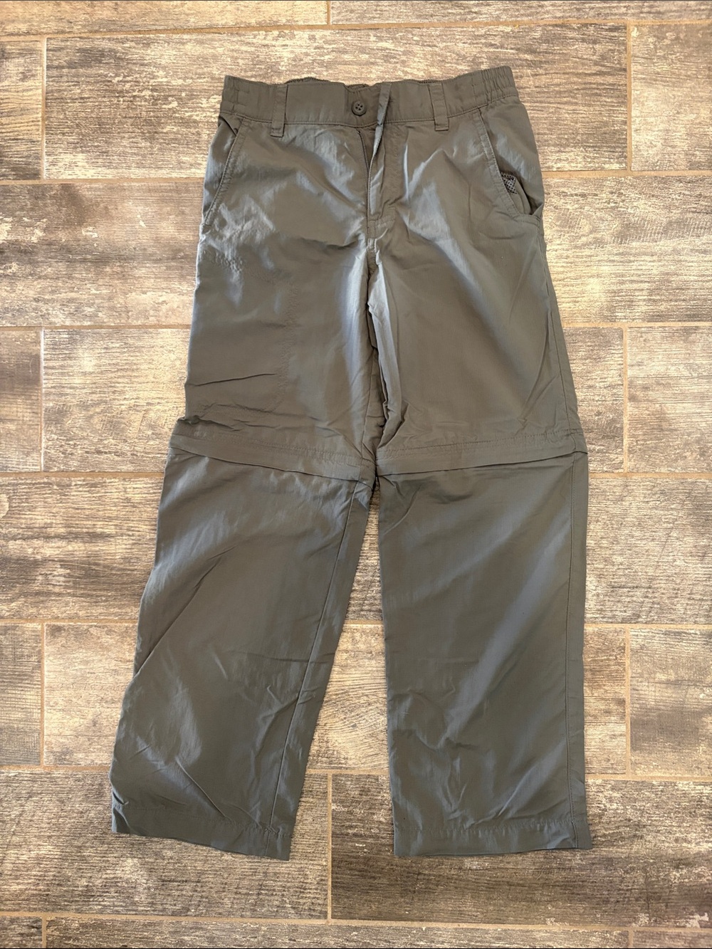 Columbia Kids Convertible Zip-Off Pants - Olive Green